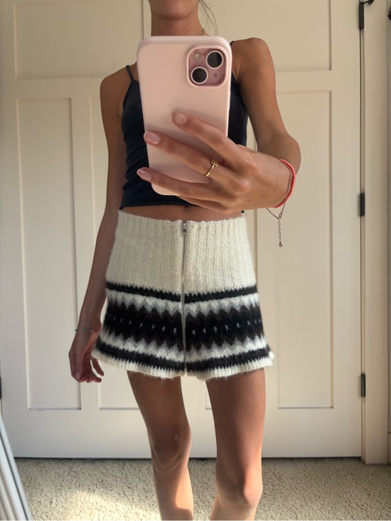 Ganni Dresses & Skirts - Ganni Knit Mini Skirt with Front Zip - Multi Colored